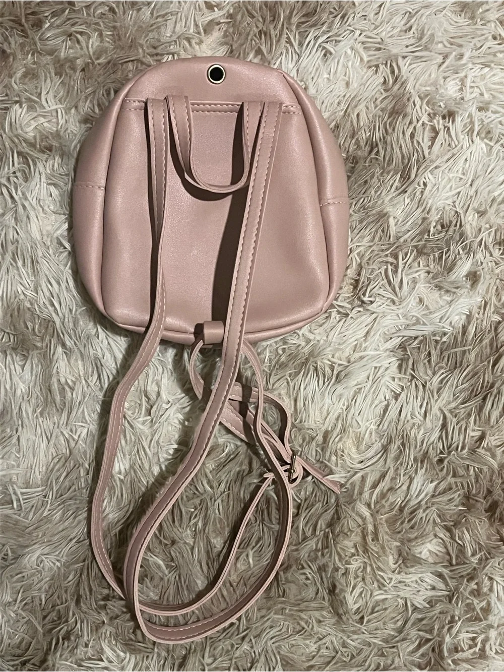 Mini Bow Accent Pink Crossbody Backpack - kids